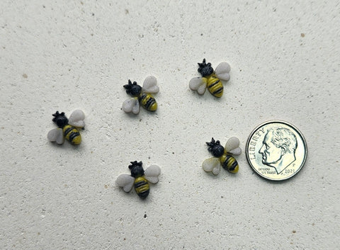 COE 96 Fusible Glass Bumble Bees for Your Fused Glass Projects 1/2 Inch