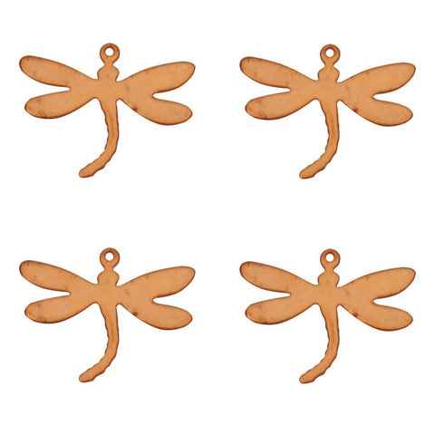 Dragonfly Copper Shape With Tab - 4 Pack for Enameling