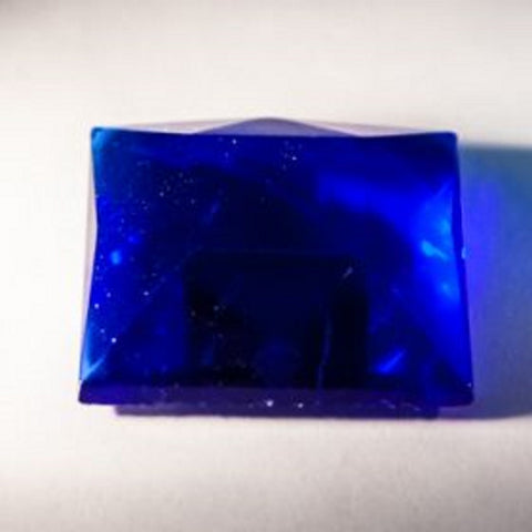 50mm Square Faceted Jewel - Turquoise