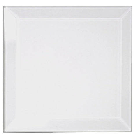 5 x 5 Inch Square Clear Glass Bevel