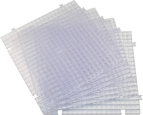 Creator's Waffle Grid 4-Pack - The Original Multi-Use Modular Grid System - Solid Bottom - Best Used for Cutting Glass, Catching Small Pieces
