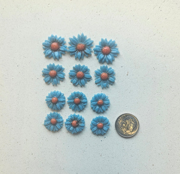 COE 96 Fusible Glass Medium Flower Sets (Daisies) for Your Fused Glass Projects