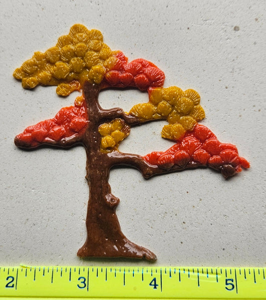 COE 96 Fused Glass 3 1/4 Inch Tall Tree (s) Bonsai / Pine ? for Your Fused Glass Projects