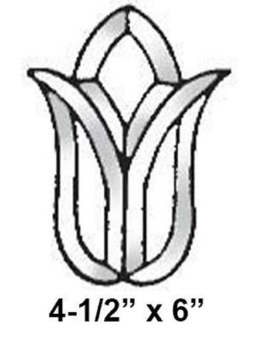 Tulip Style Clear Bevel Cluster BC306