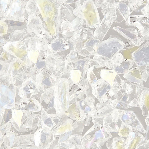COE 96 - Uroboros Retired - Metallic Iridescent on Clear Mosaic Frit