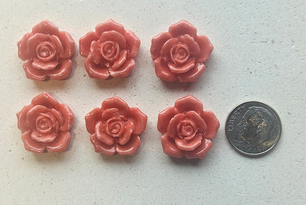COE 96 Fusible Glass Flowers (Medium Roses) for Your Fused Glass Projects 19mm