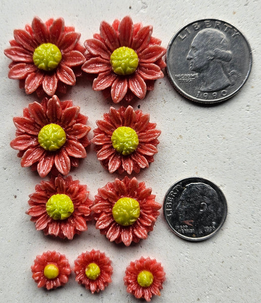 COE 96 Fusible Glass Flowers (Daisy Collection) for Your Fused Glass Projects
