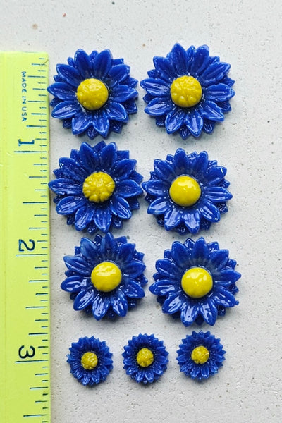 COE 96 Fusible Glass Flowers (Daisy Collection) for Your Fused Glass Projects