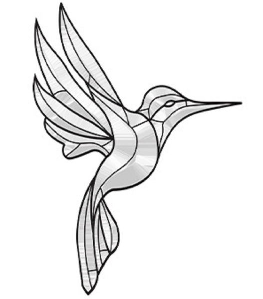 Hummingbird Bevel Cluster EC172 9 x 5 Inch