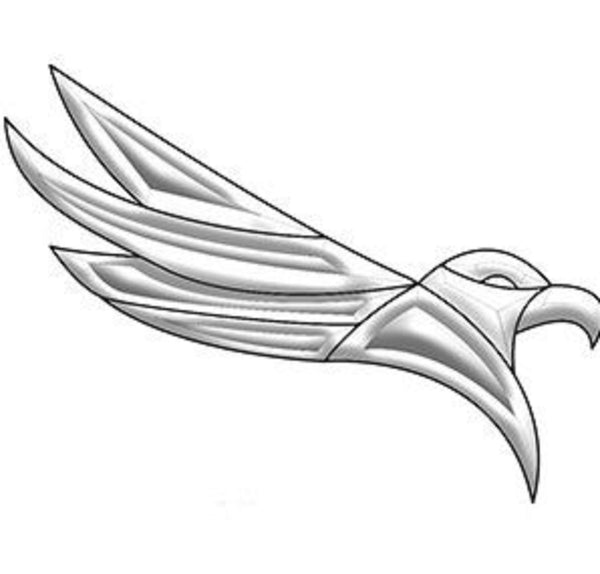 Glass Bevel Cluster Eagle EC185