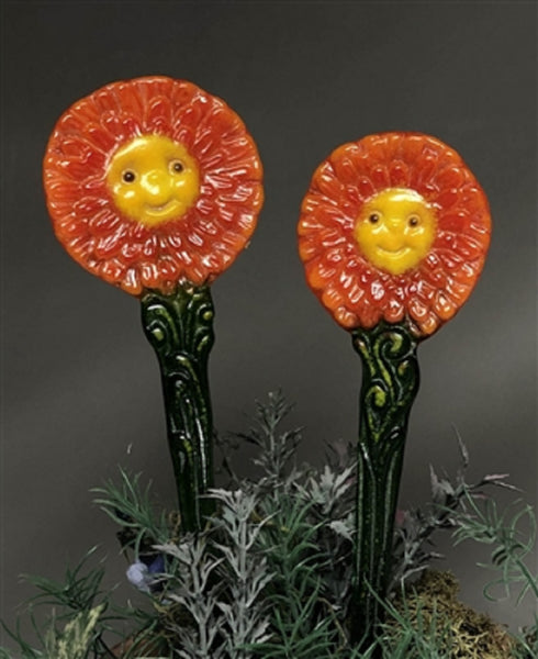 LF203 Zany Zinnias Stakes Mold for Glass Fusing