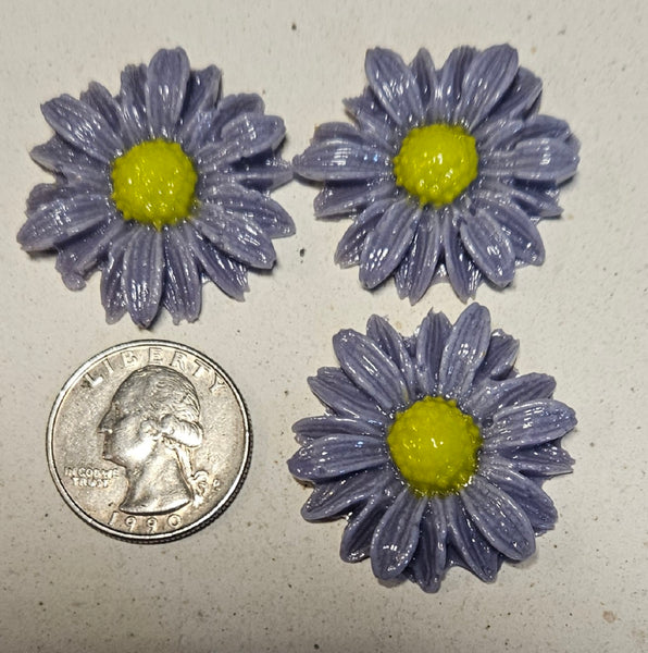 COE 96 Fusible Glass 33mm Flowers (Daisies) for Your Fused Glass Projects