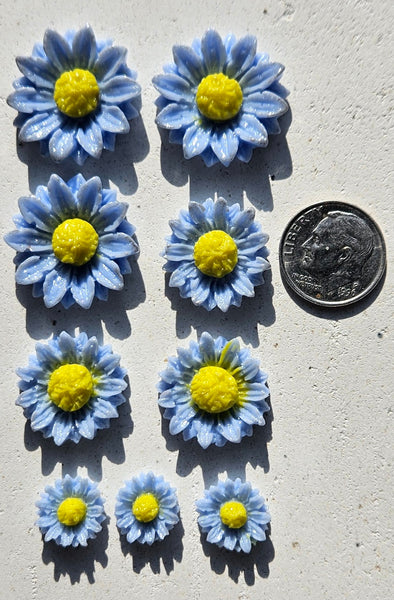 COE 96 Fusible Glass Flowers (Daisy Collection) for Your Fused Glass Projects