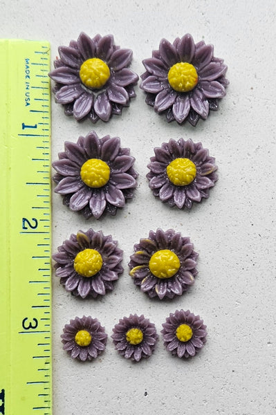 COE 96 Fusible Glass Flowers (Daisy Collection) for Your Fused Glass Projects
