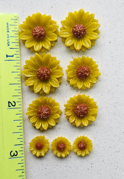 COE 96 Fusible Glass Flowers (Daisy Collection) for Your Fused Glass Projects