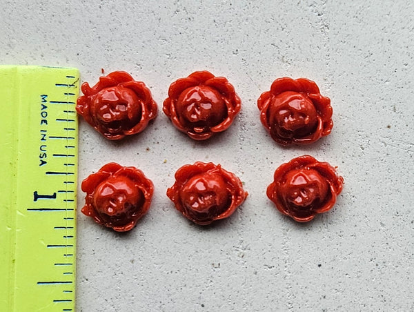 COE 96 Fusible Glass Flowers (Small Roses) for Your Fused Glass Projects 14-15mm