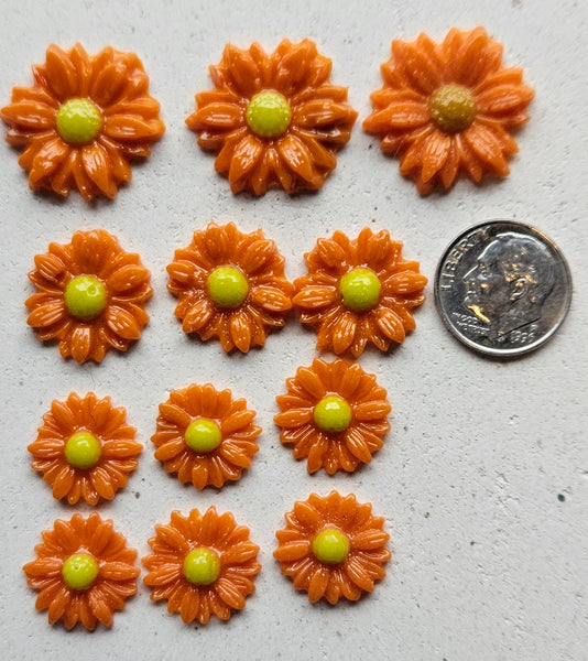 COE 96 Fusible Glass Medium Flower Sets (Daisies) for Your Fused Glass Projects