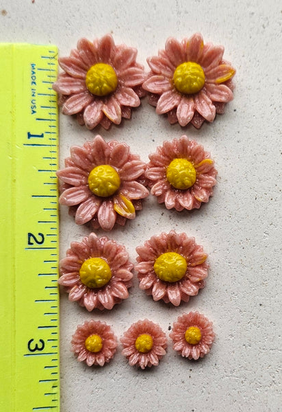 COE 96 Fusible Glass Flowers (Daisy Collection) for Your Fused Glass Projects