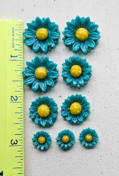 COE 96 Fusible Glass Flowers (Daisy Collection) for Your Fused Glass Projects