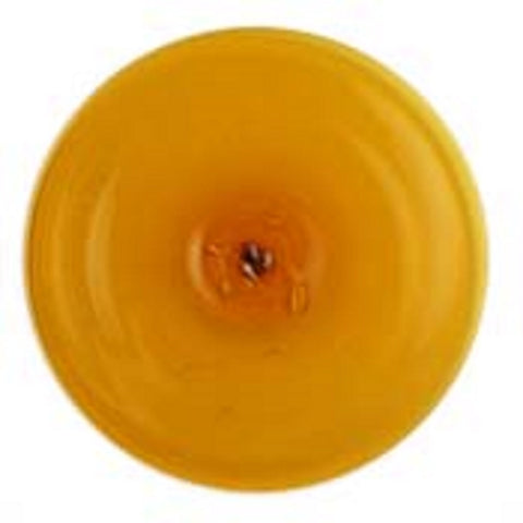 Light Amber Glass Rondel 3.75 Inch