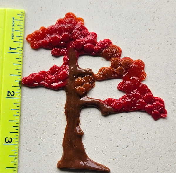 COE 96 Fused Glass 3 1/4 Inch Tall Tree (s) Bonsai / Pine ? for Your Fused Glass Projects