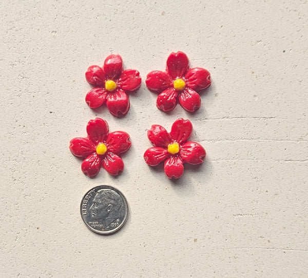 COE 96 Pre Fused Glass Flowers (Cherry Blossom Shaped) for Your Glass Projects (21mm) .82 Inch