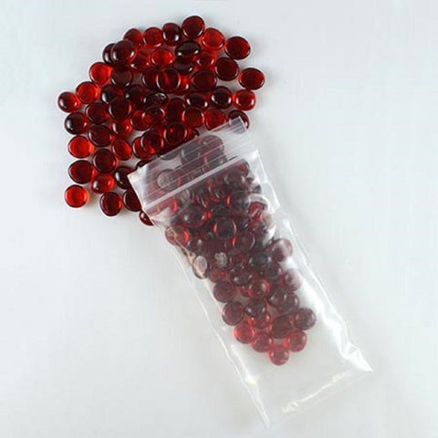 Oceanside Cherry Red Glass Pebbles - 96 Coe