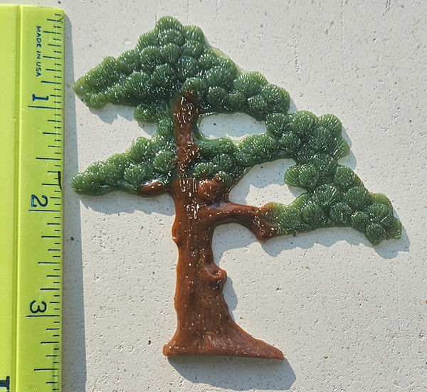 COE 96 Fused Glass 3 1/4 Inch Tall Tree (s) Bonsai / Pine ? for Your Fused Glass Projects