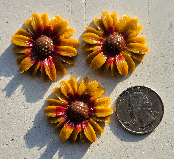 COE 96 Fusible Glass 33mm Flowers (Daisies) for Your Fused Glass Projects