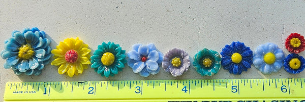 COE 96 Fused Glass Variety of Flowers Assortments for your Fused Glass Projects