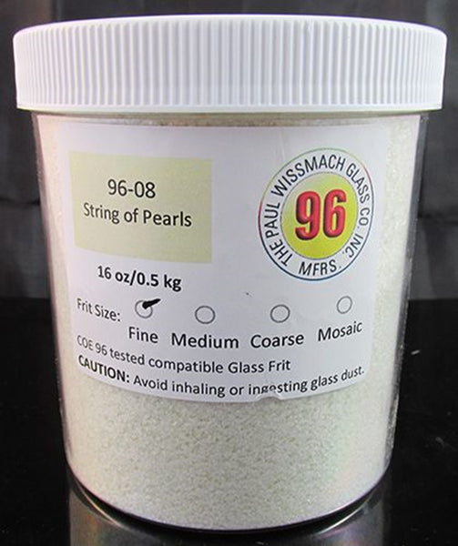 COE 96 - WF9558 - WF9560 - String of Pearls Reactive Opal Frit Wissmach