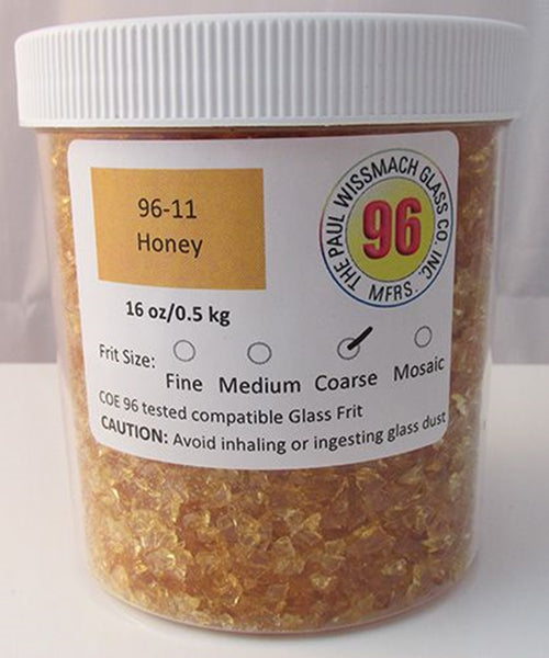 COE 96 - WF9563 - WF9565 - Honey Transparent Frit Wissmach