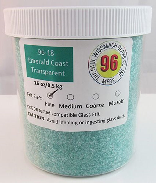 COE 96 - WF9573 - WF9575 - Emerald Coast Transparent Frit Wissmach
