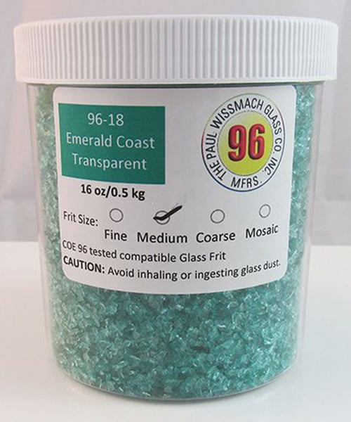 COE 96 - WF9573 - WF9575 - Emerald Coast Transparent Frit Wissmach