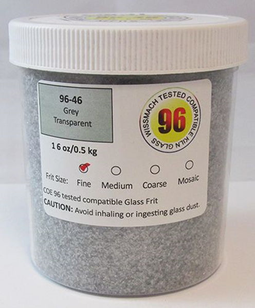 COE 96 - WF9611 - WF9613 - Grey Transparent Frit Wissmach