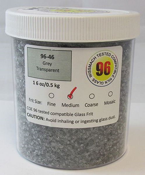 COE 96 - WF9611 - WF9613 - Grey Transparent Frit Wissmach
