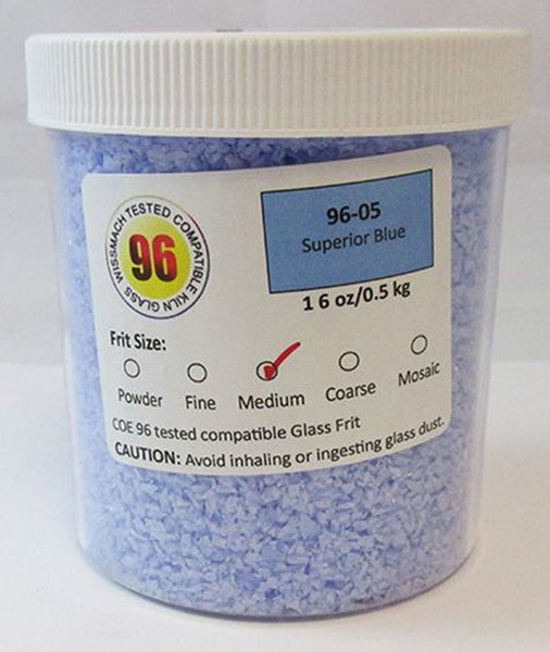COE 96 - WF9617 - WF9619 - Superior Blue Opal Frit Wissmach