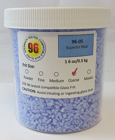COE 96 - WF9617 - WF9619 - Superior Blue Opal Frit Wissmach