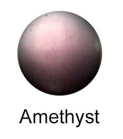 Round Amethyst 12mm Smooth Jewel