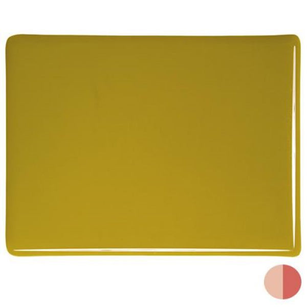 COE 90 - BU0227F - Golden Green Opal Bullseye Frit