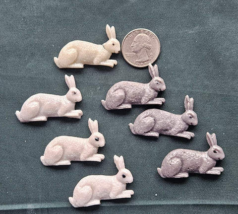 COE 96 Pre Fused Glass Woodland Bunny Rabbits