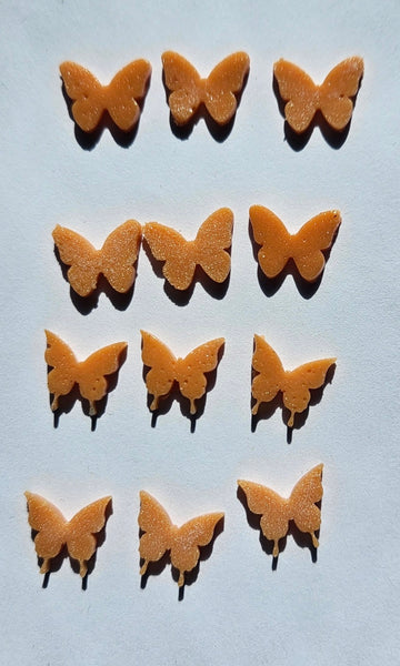 COE 96 Pre Fused Glass Miniature Butterflies for Your Fused Glass Projects - Pack of 12