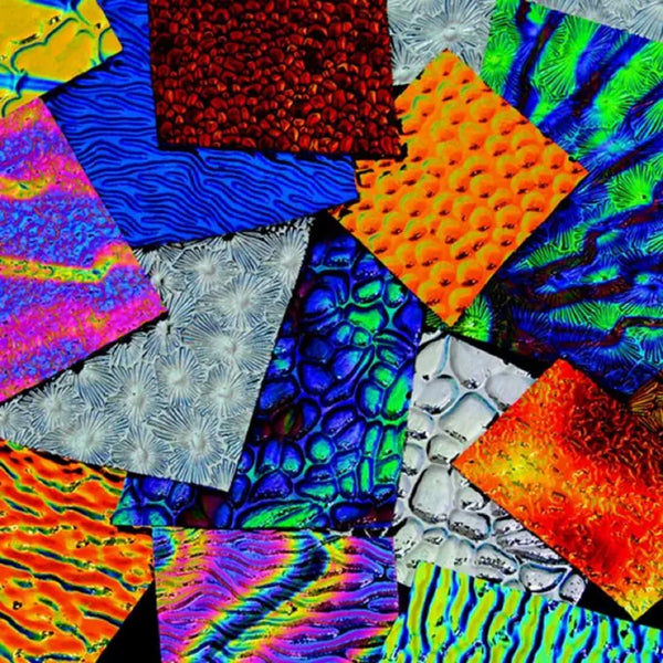 1/2 LB CBS Scrap Black Wissmach Dichroic 96 coe mixture