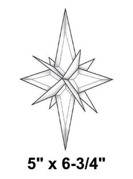 3-D Mini Star Bevel Cluster EC345