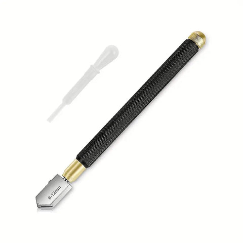 Heavy Duty Brass Pencil Grip Style Glass Cutter Cuts 6-12mm
