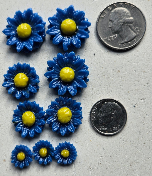 COE 96 Fusible Glass Flowers (Daisy Collection) for Your Fused Glass Projects