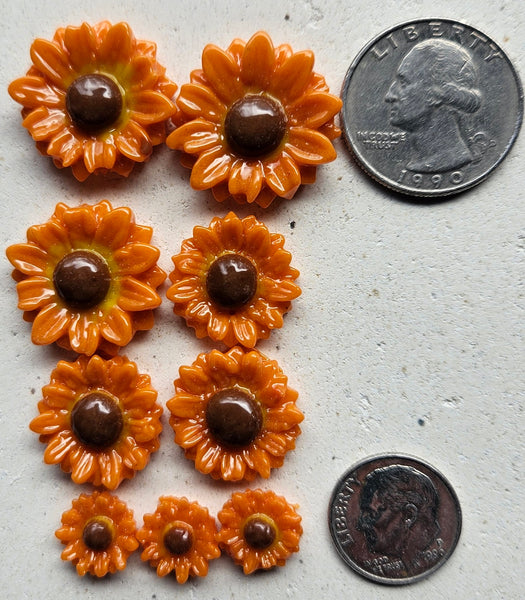 COE 96 Fusible Glass Flowers (Daisy Collection) for Your Fused Glass Projects