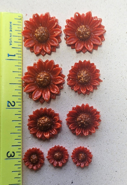 COE 96 Fusible Glass Flowers (Daisy Collection) for Your Fused Glass Projects