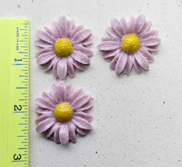 COE 96 Fusible Glass 33mm Flowers (Daisies) for Your Fused Glass Projects
