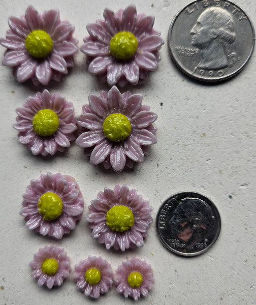 COE 96 Fusible Glass Flowers (Daisy Collection) for Your Fused Glass Projects